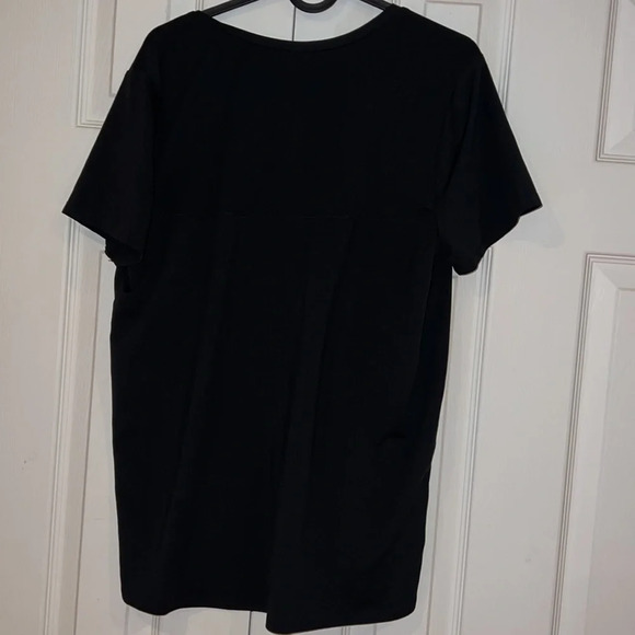 Lole black Athletic Shortsleeved V-neck tunic top Sz M - Picture 4 of 12